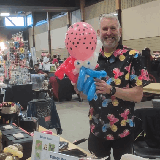 Forest Phil the Balloon Guy with Balloon Alien